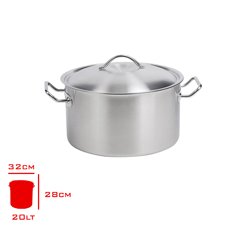 Yuruk Sılındır Tencere Kapaklı 20 Lt 30x28 Cm 10413028