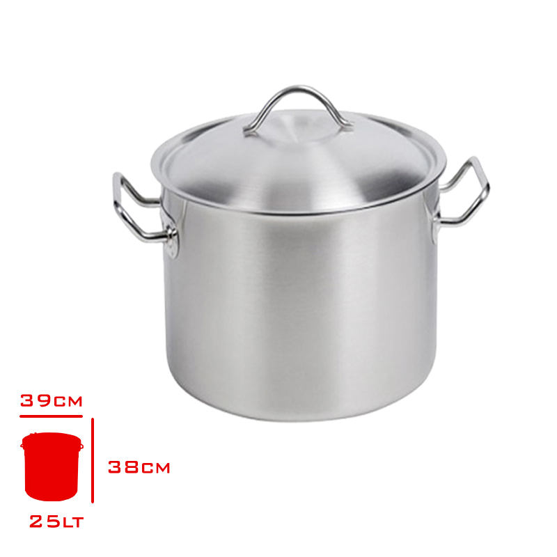 Yuruk Sılındır Tencere Kapaklı 25 Lt 32x32 Cm 10413232