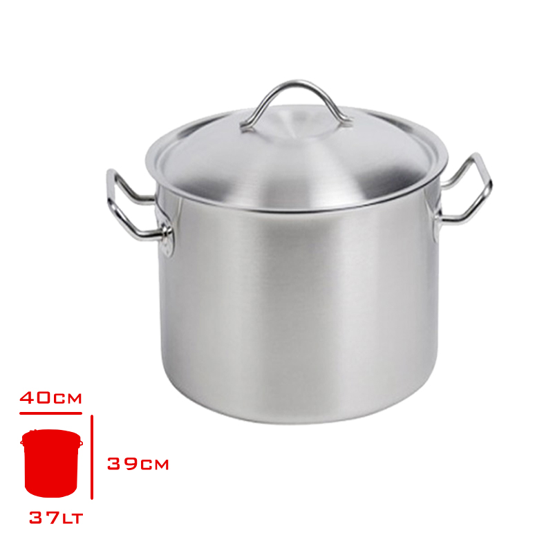 Yuruk Sılındır Tencere Kapaklı 37 Lt 36x36 Cm 10413636