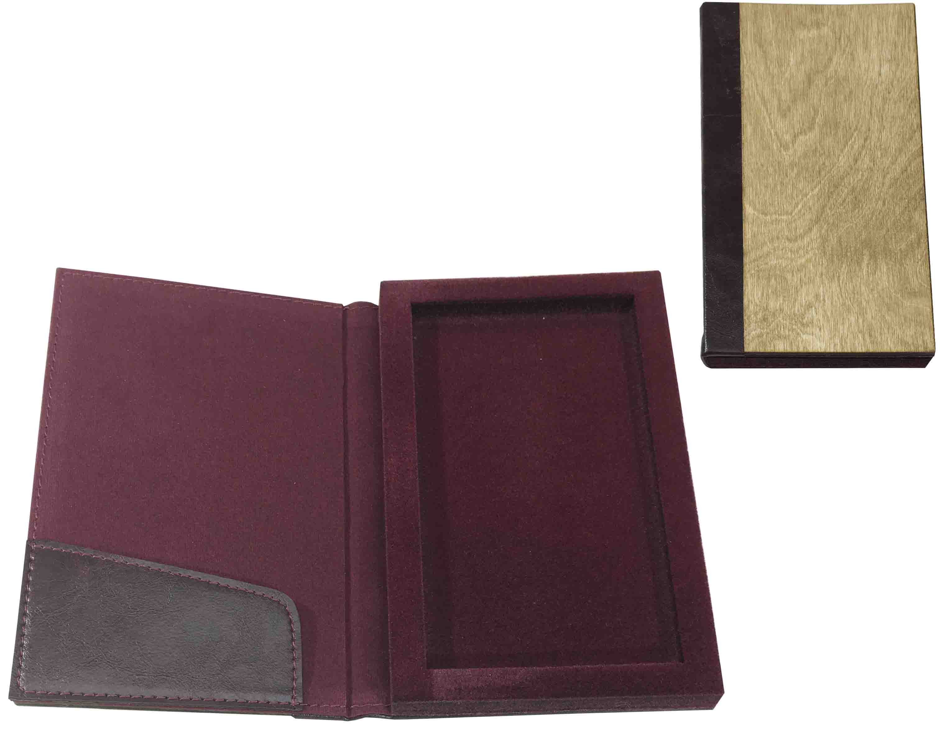 Hesap Sumenı Sandıklı Ahsap Derı 12*20 Cm 10011-S09 Bordo