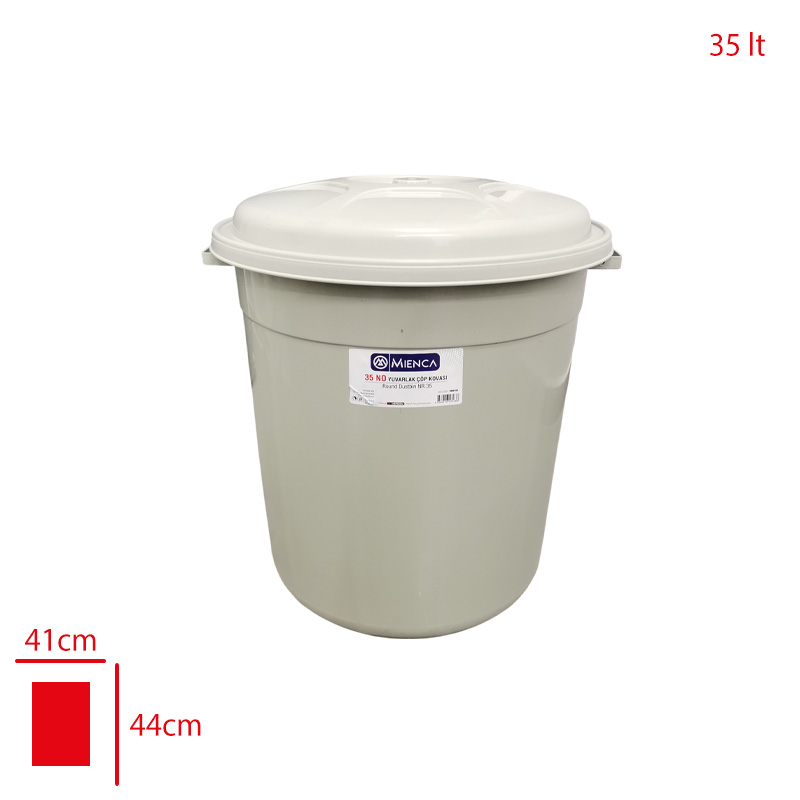Merdem Çöp Kovası Orta Boy 35 Lt Mrd-163