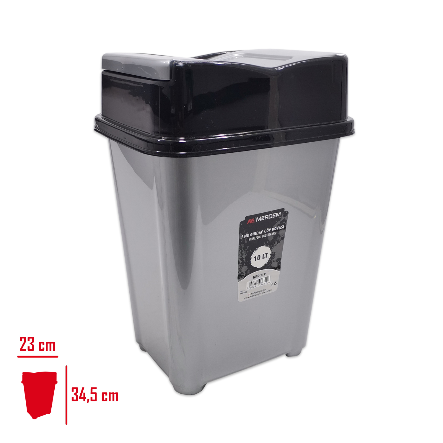Merdem Gırdap Çöp Kovası 2 No Mrd-112