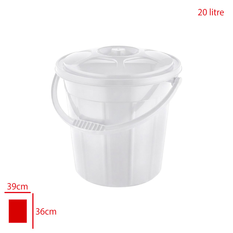 Merdem Temızlık ve Su Kovası Kapaklı Petek Renkli 20 Lt Mrd-254