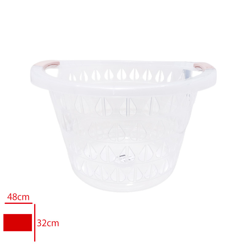 Merdem Çamaşır Sepetı Damla Yuvarlak Şeffaf Mrd-351