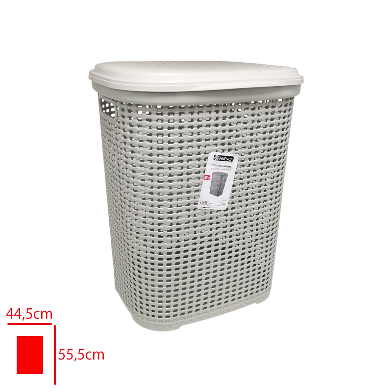 Merdem Kırlı Çamaşır Sepetı Petek Eko Naturel Mrd-301
