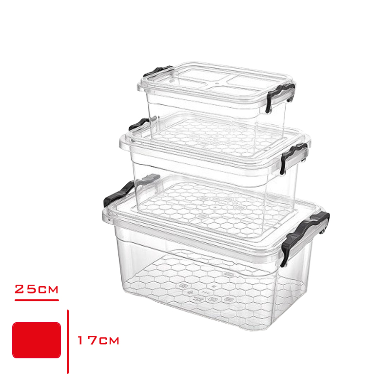 Merdem Kıler Saklama Kabı Set (0,80 Lt+1,70 Lt+3 Lt) Mrd-002