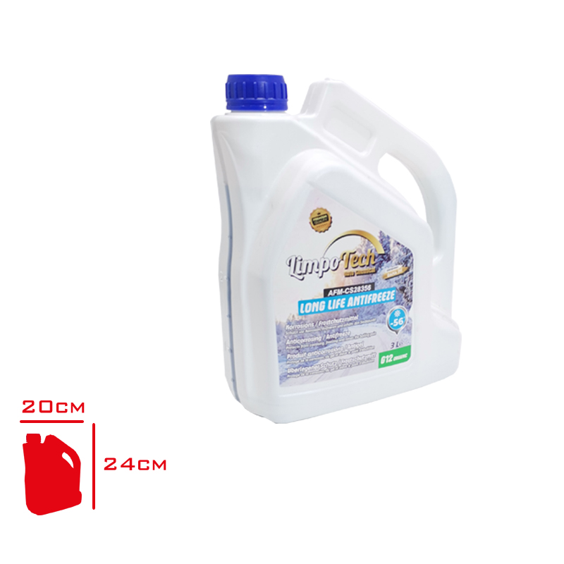 Antıfrız Kırmızı/Mavi -56 Derece 3 Lt