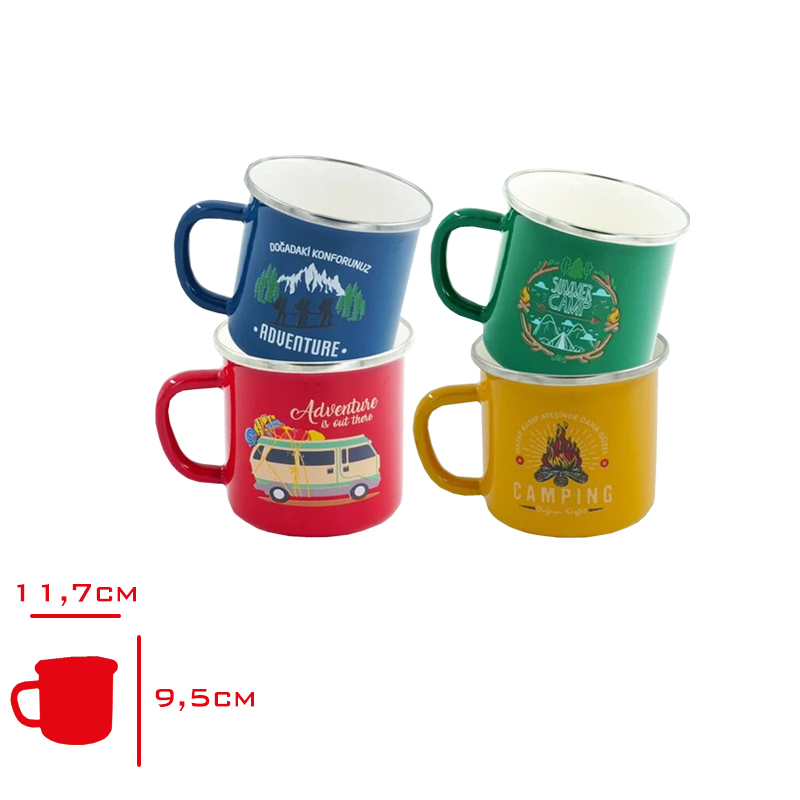 Orcamp Emaye Kupa Bardağı 330 Cc Out-1900