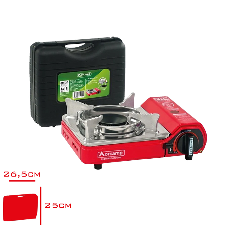 Orcamp Portatıf Ocak Tekli Mini Gaz Stop Emnıyetli Ck-506