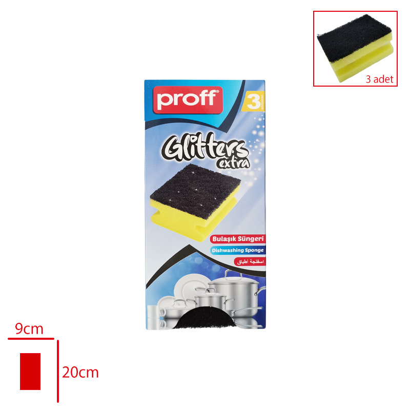 Proof Bulaşık Sungerı SıMlı Extra 3'lü 2601511