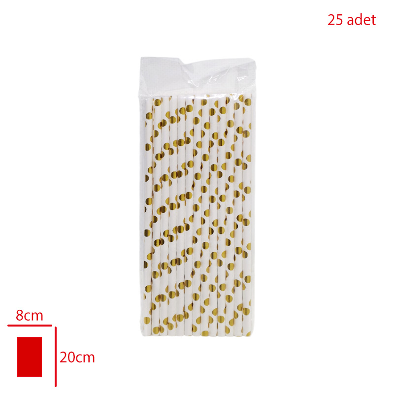 PIPET KAGIT 25 LI PARLAK DESENLI LV11039