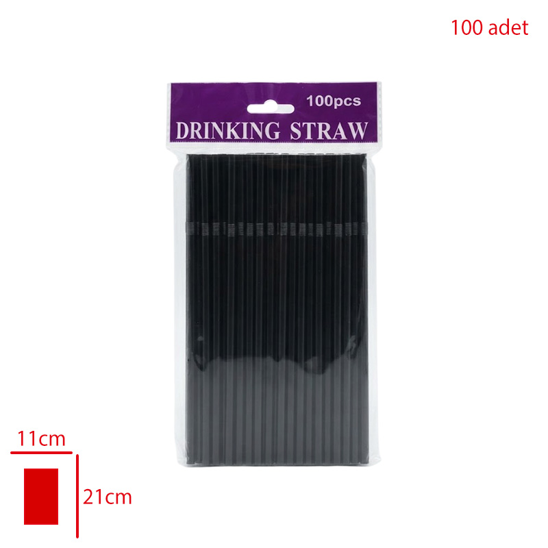 PIPET KORUKLU 100 LU SIYAH LV11045