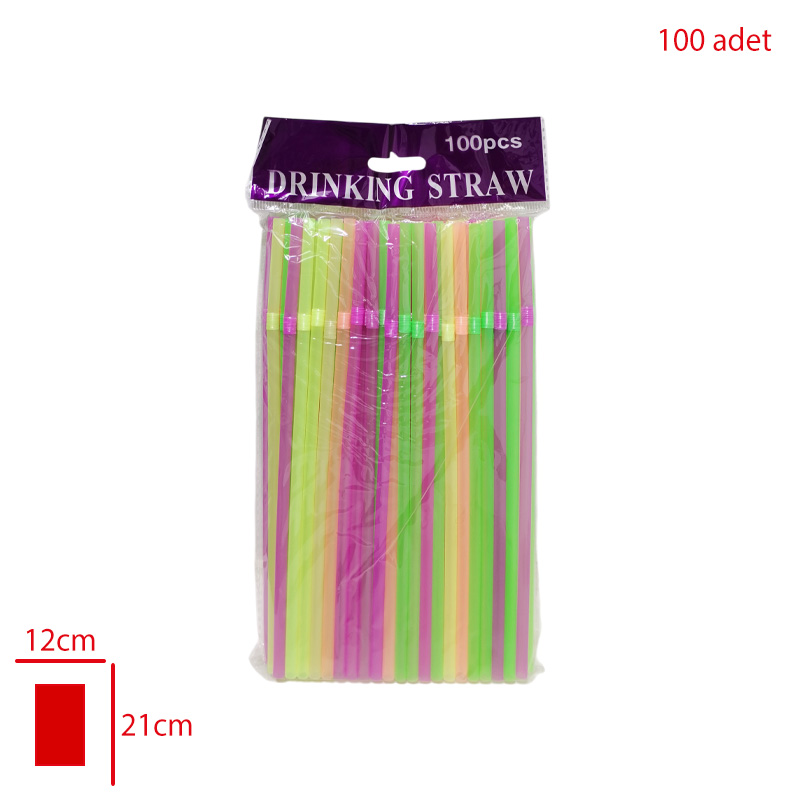 PIPET KORUKLU 100 LU RENKLI LV11046