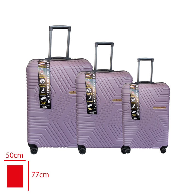 FIRST POLO'S VALIZ 3 LU SET ABS VIOLET-LILA