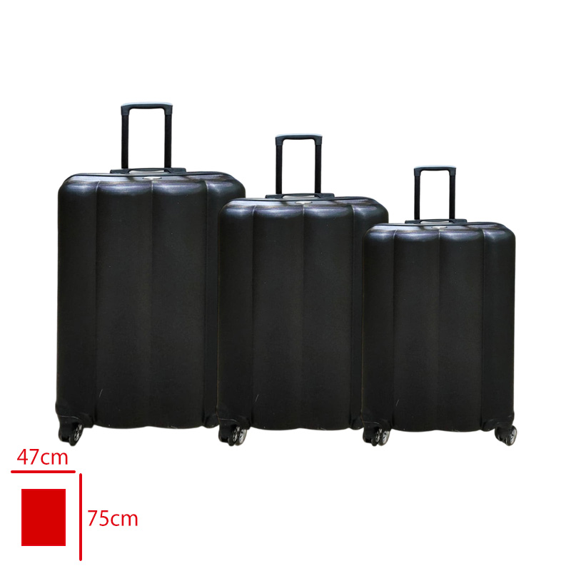 BUBBLE VALIZ 3 LU SET SIYAH