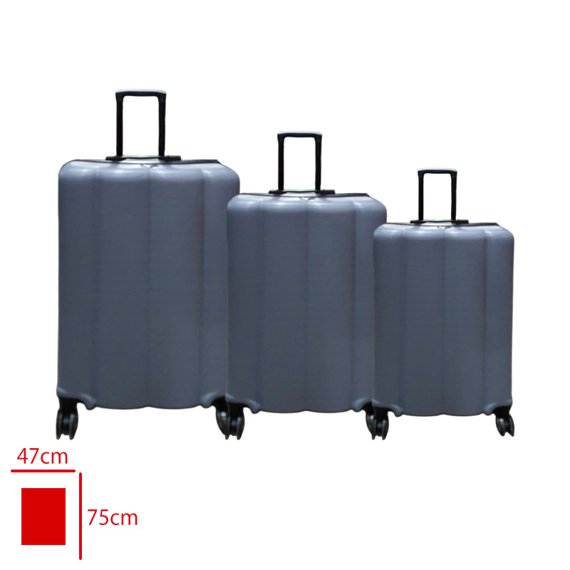 BUBBLE VALIZ 3 LU SET GRI