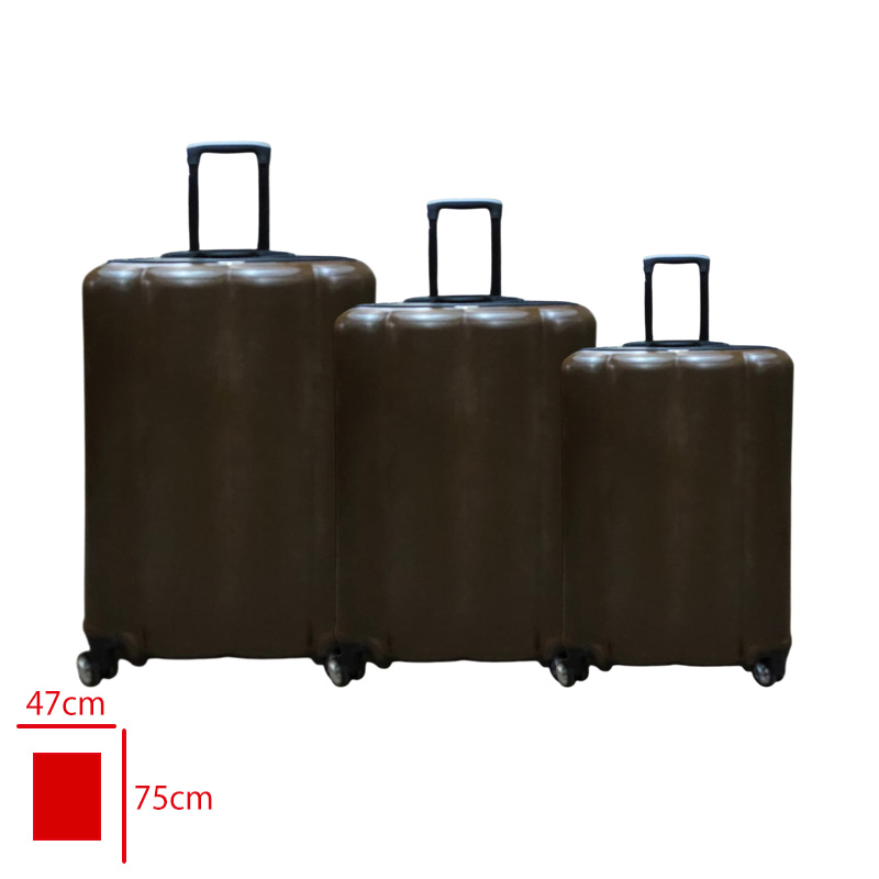 BUBBLE VALIZ 3 LU SET SET KAHVE