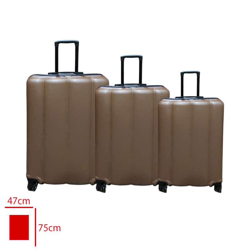 BUBBLE VALIZ 3 LU SET GOLD/BRONZ