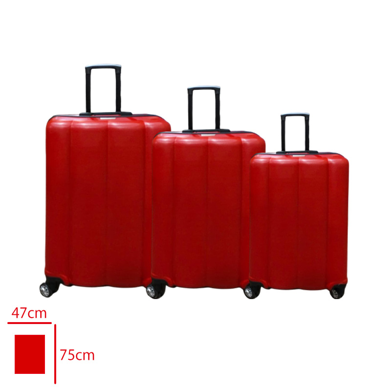 BUBBLE VALIZ 3 LU SET KIRMIZI