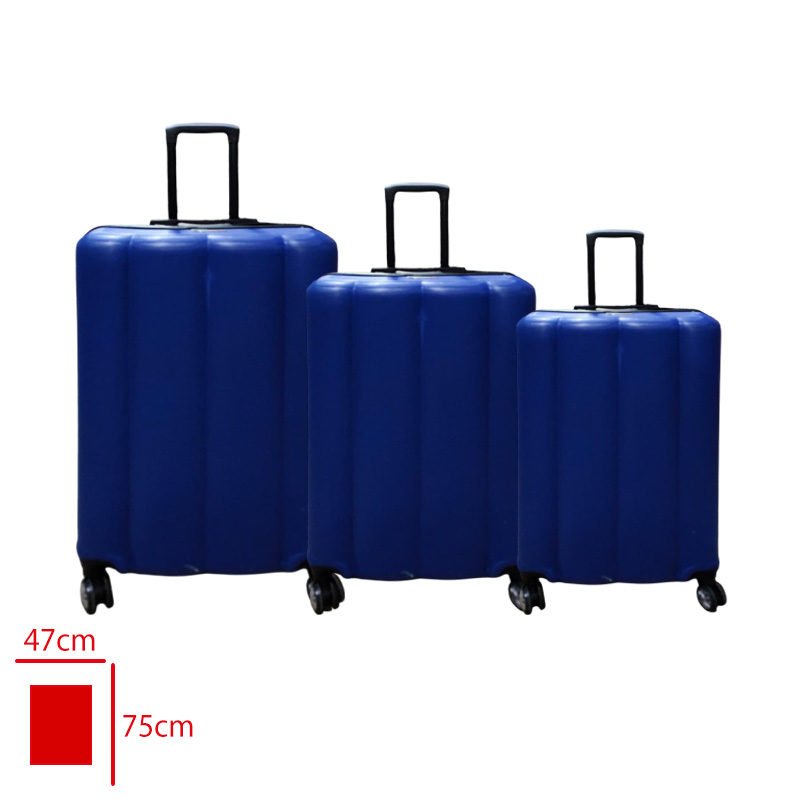 BUBBLE VALIZ 3 LU SET SET LACIVERT