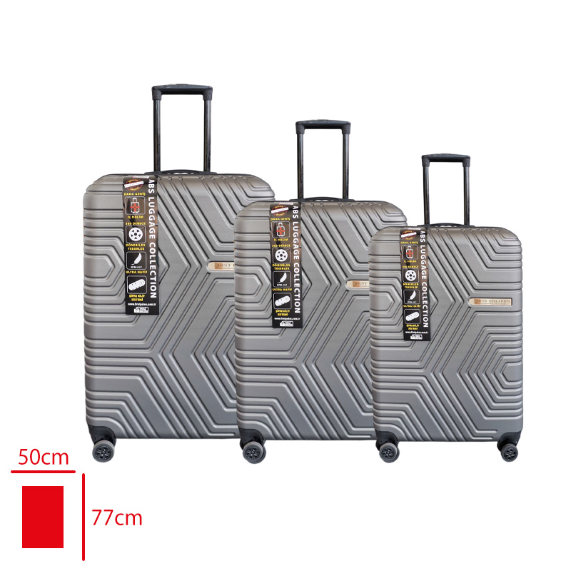 Fırst Polo's Valız 3'lü Set Abs Füme
