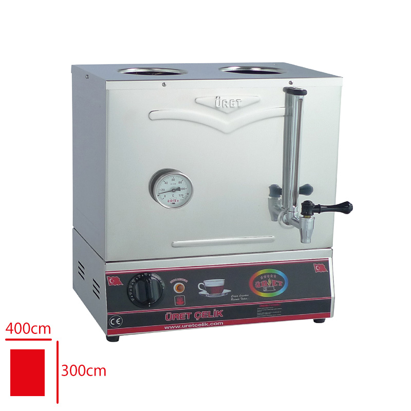 Uret Çay Makınesı 40 Model 2 Demlıkli Pleytsız 31 Lt Kp3