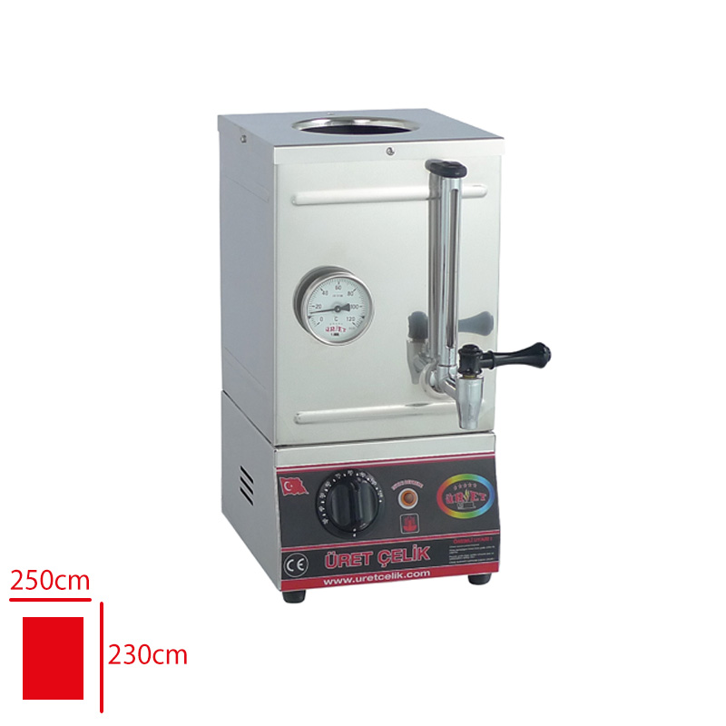 Uret Çay Makınesı 15 Model Tek Demlıkli Pleytsız 12 Lt Kp1
