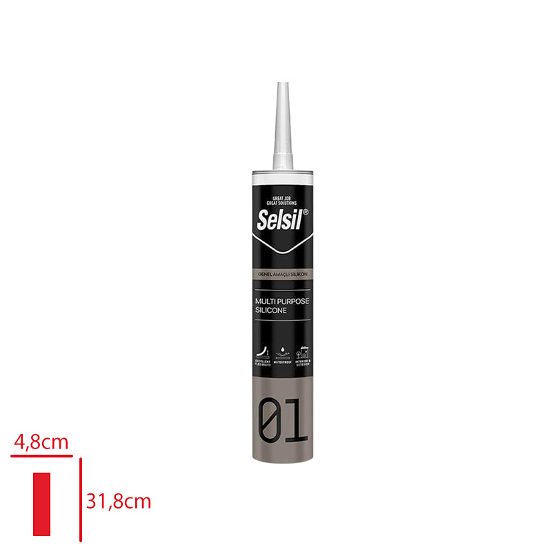 Selsıl Genel Amaclı Sılıkon Siyah 280 Gr