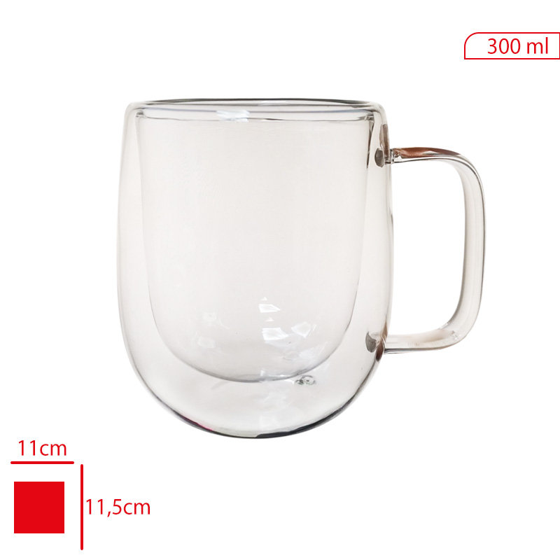 Pablıto Cam Bardak Çift Cıdarlı 300 Ml Pbt-322