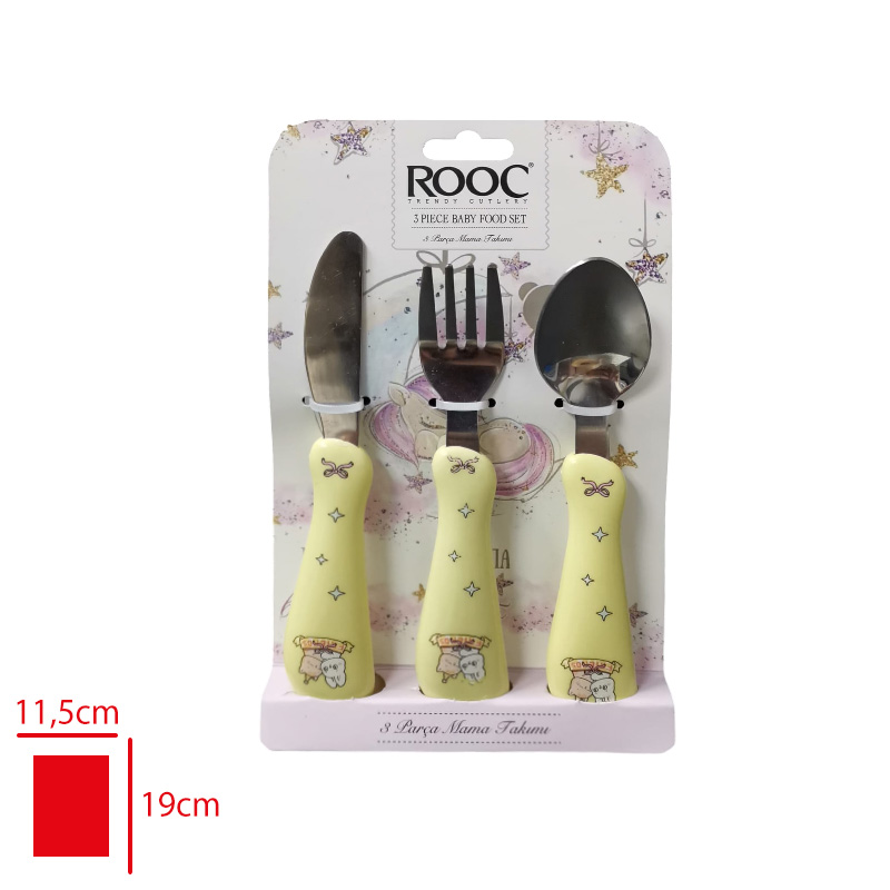 ROOC BEBEK MAMA TAKIMI 3 PARCA