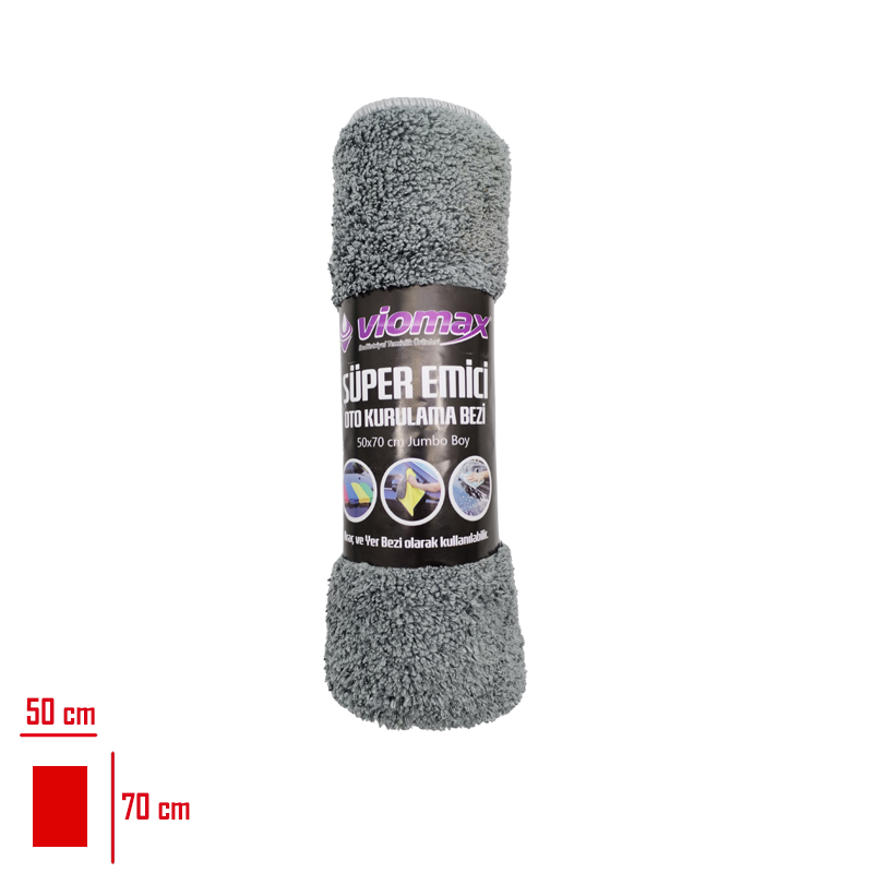 Leva Oto Yıkama Kurulama Bezi Askılı Vıomax 50*70 Lv-3616 / Tm-701