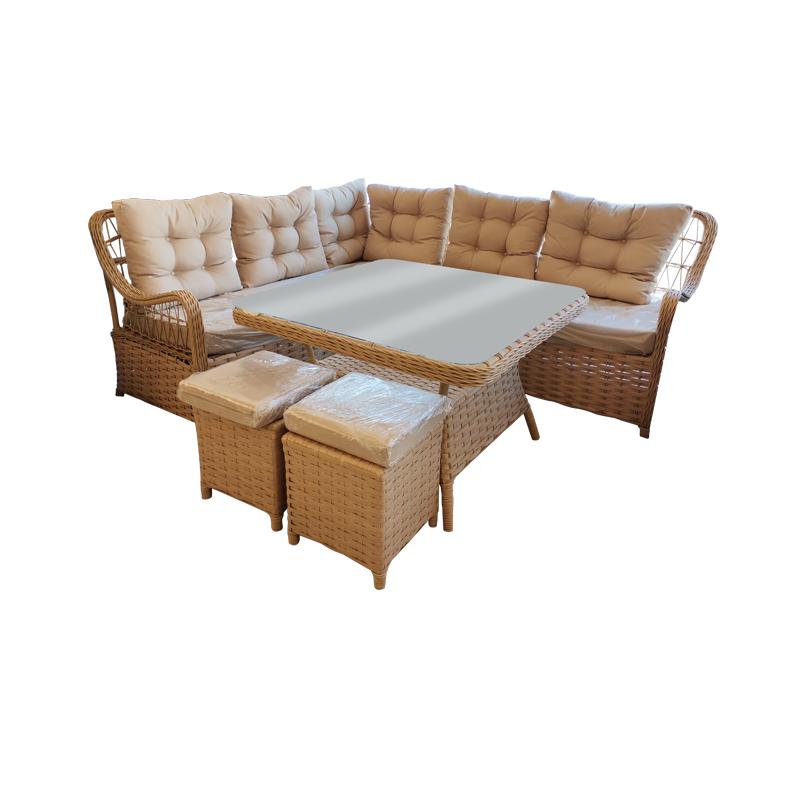 Bambum Lıdya Kose Takımı Rattan
