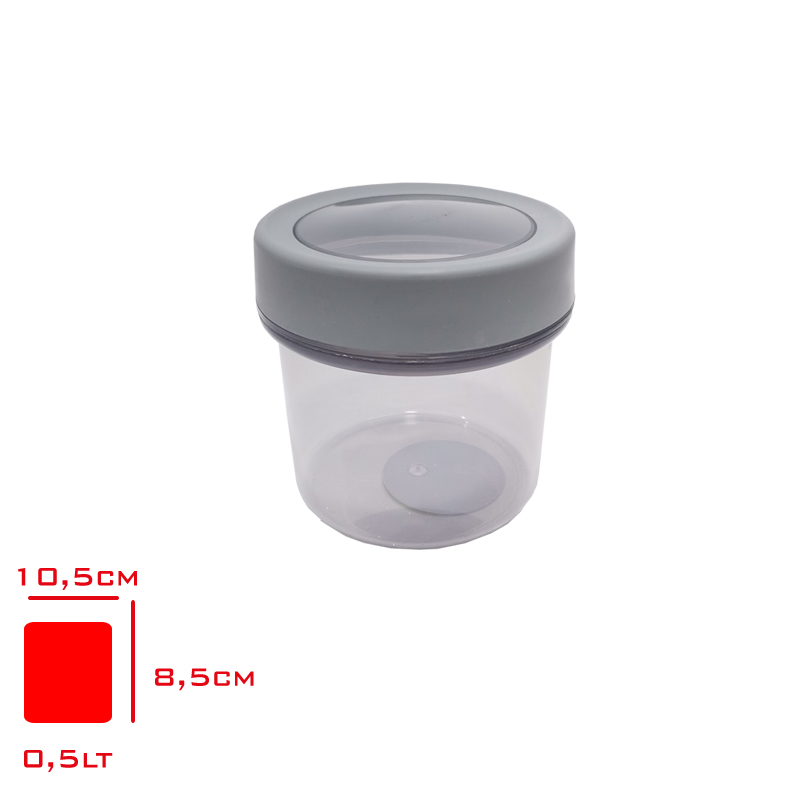 Foly Yuvarlak Saklama Kabı 500 Ml Bnm-7017