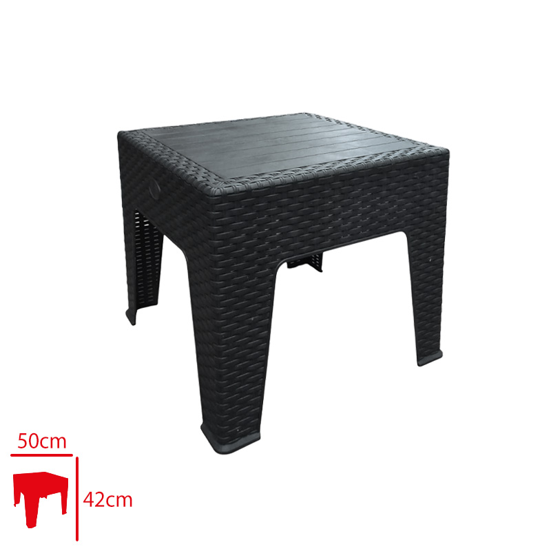 FAVORY SEHPA RATTAN 50*50*42 CM ANTRASIT