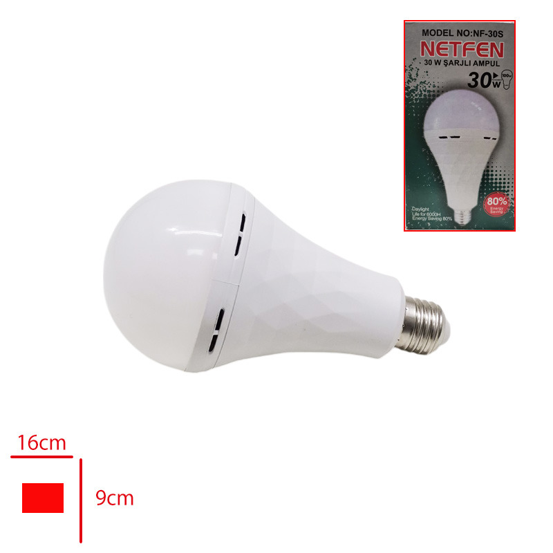 Netfen Ampul Sarjlı Torch 30w Nf-30s