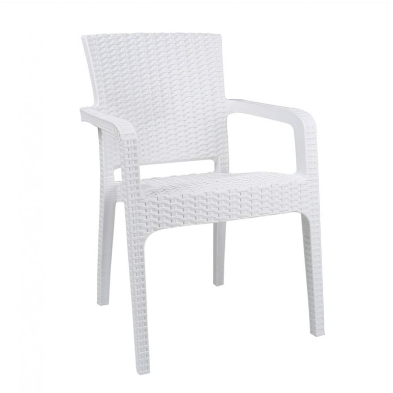 Comfort Koltuk Lılyum Rattan Eko Beyaz Ct022-2