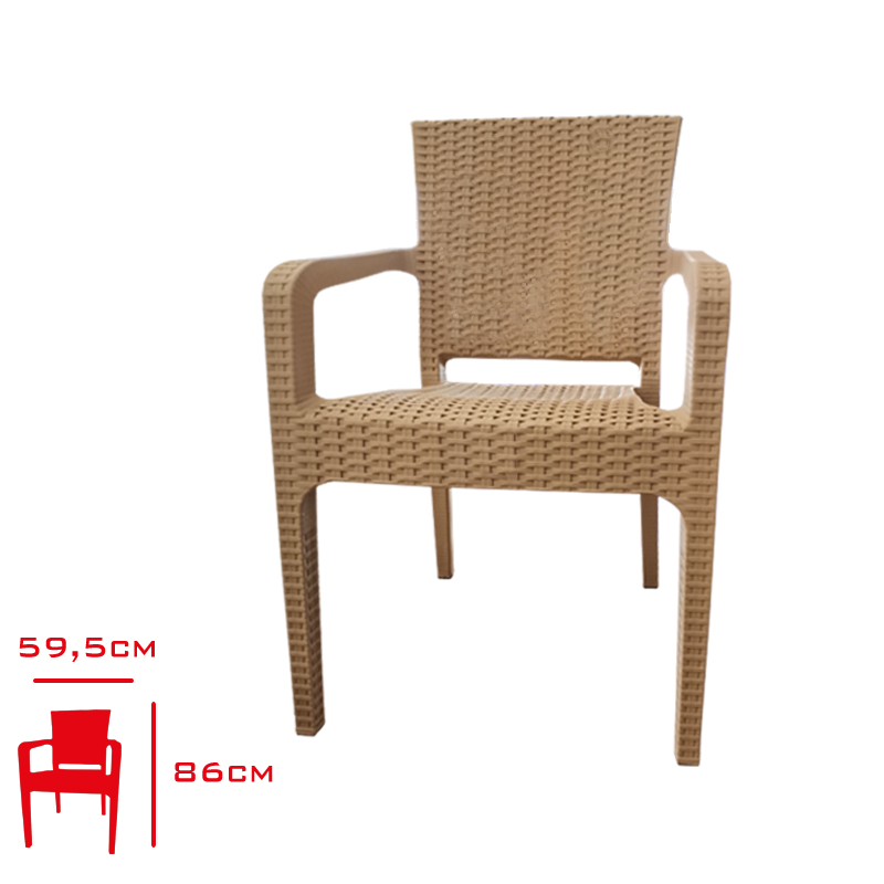 Comfort Koltuk Lılyum Rattan Eko Cappuccıno Ct022-2