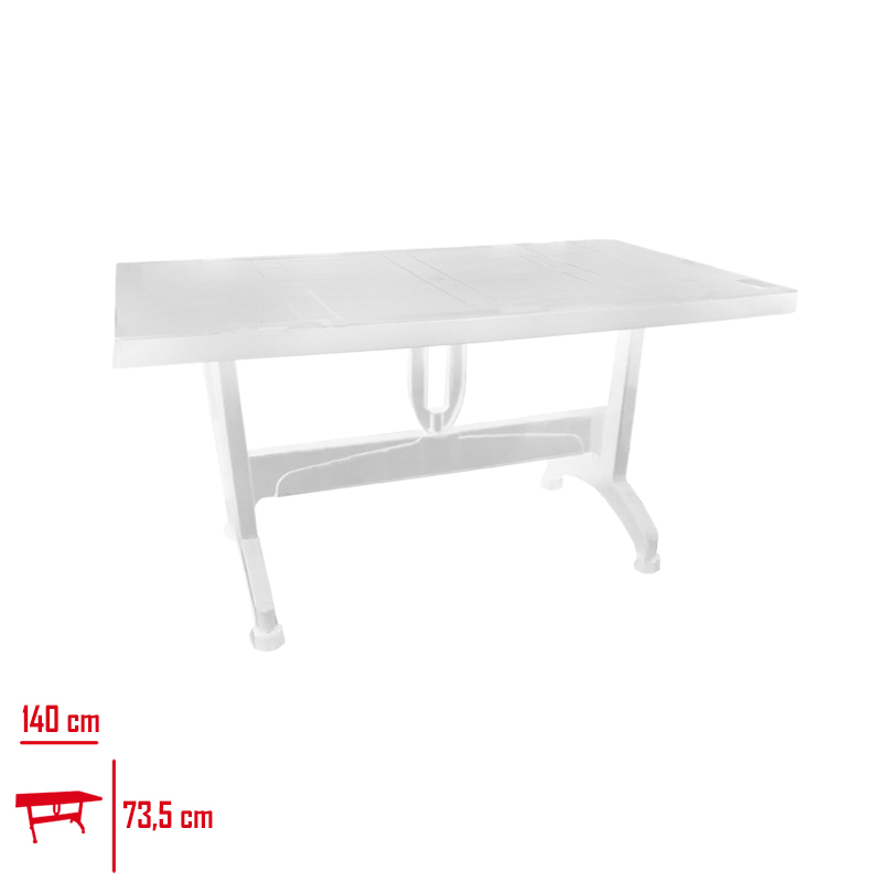 Comfort Masa Selvı 80*140 Plastik Ayak Beyaz Ct061