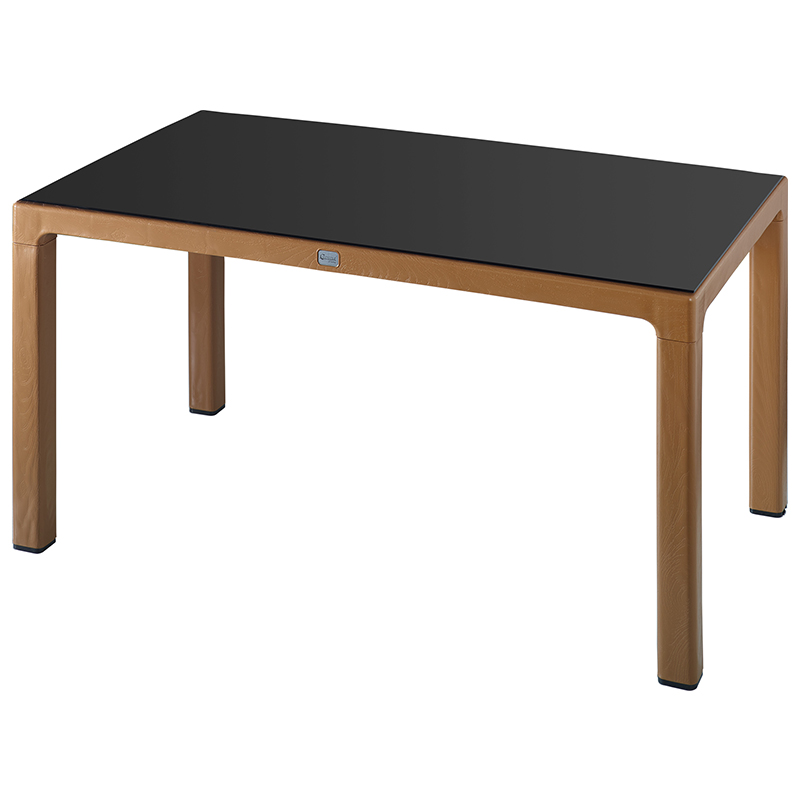 Comfort Masa Duz Zambak 90*150 Camlı Teak Ct067-C