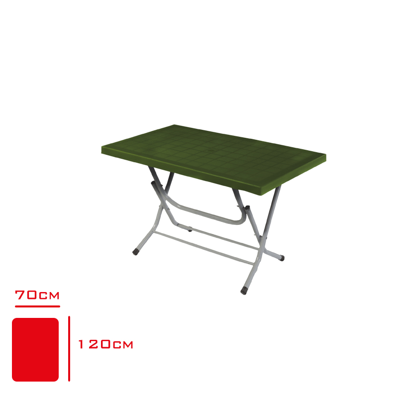 Comfort Masa Koknar 70*120 Metal Ayak Yeşil Ct050