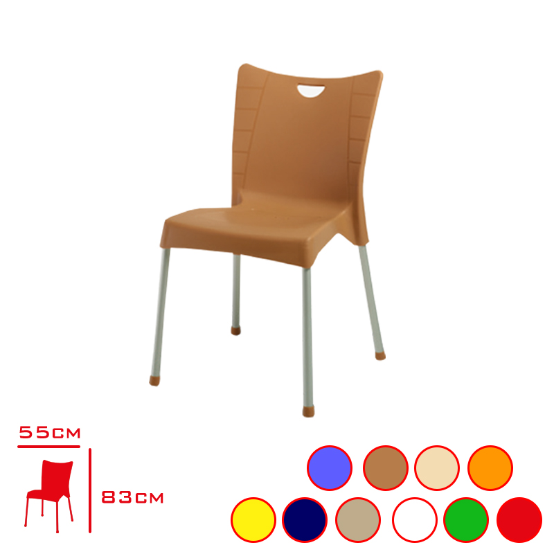 Comfort Sandalye Acelya Alüminyum Ayaklı Mavi/Tık/Cappucıno Ct016