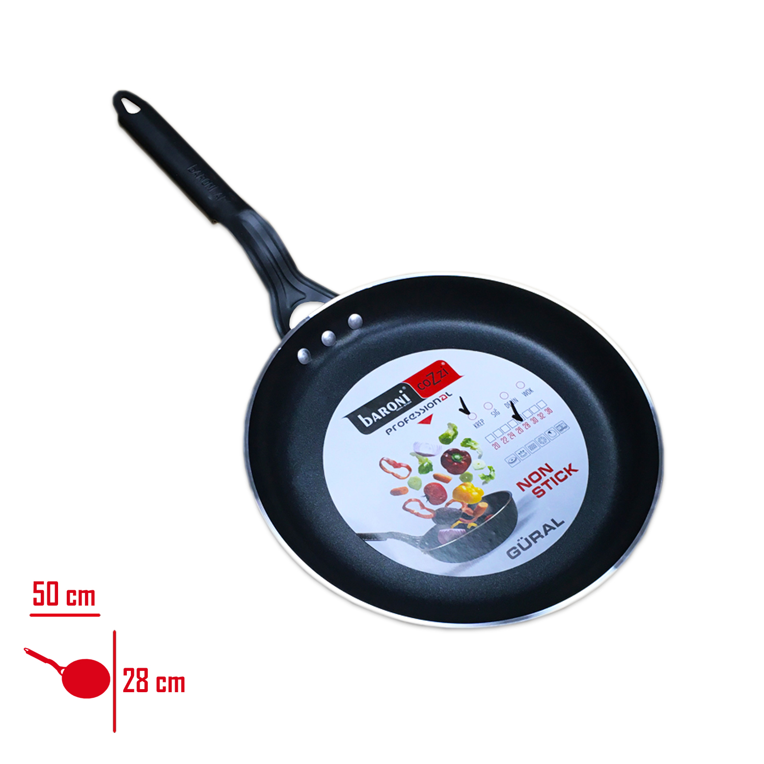 Baronı Krep Tava 28 Cm 802/28