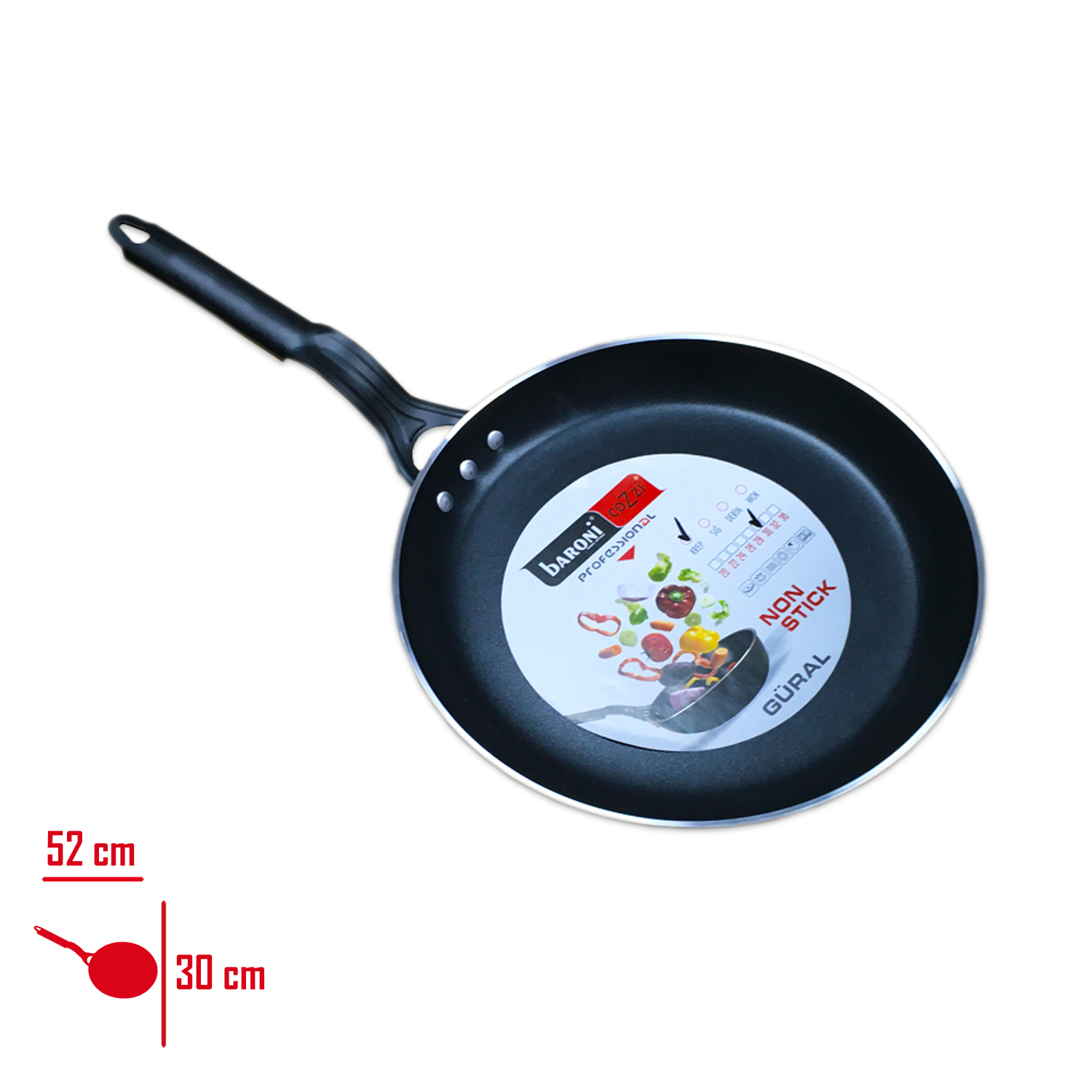 Baronı Krep Tava 30 Cm 802/30