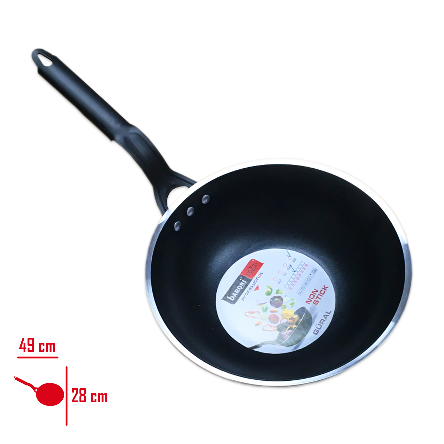 Baronı Wok Tava 28 Cm 804/28