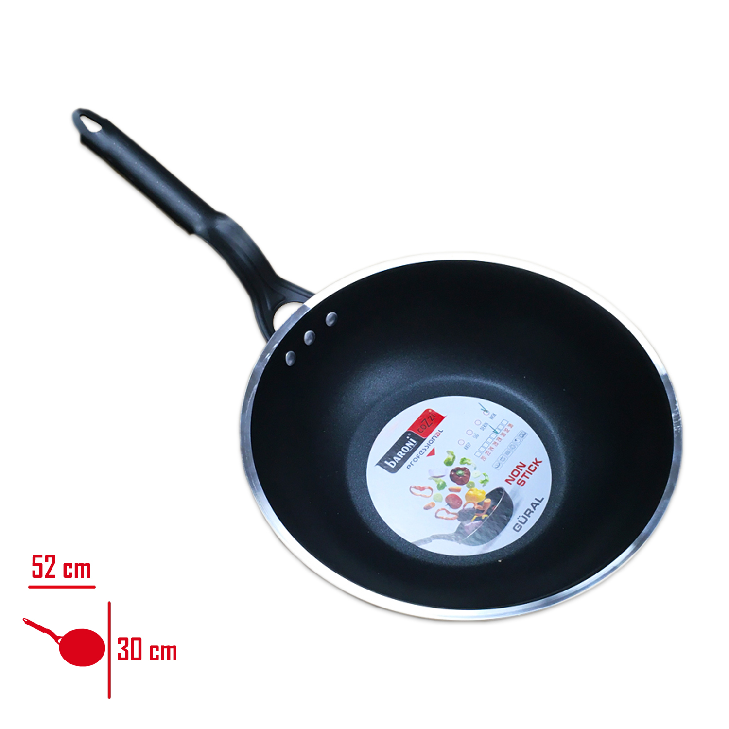 Baronı Wok Tava 30 Cm 804/30