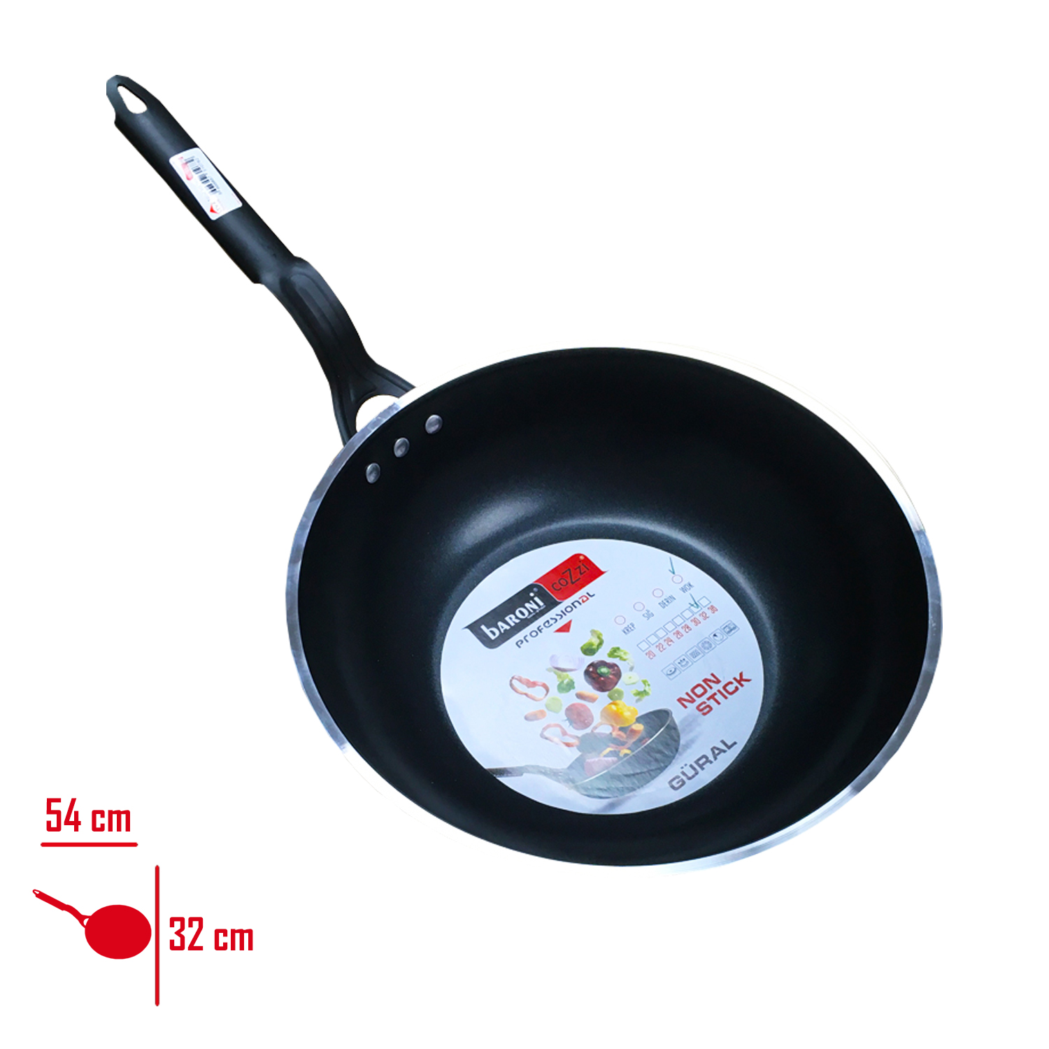Baronı Wok Tava 32 Cm 804/32