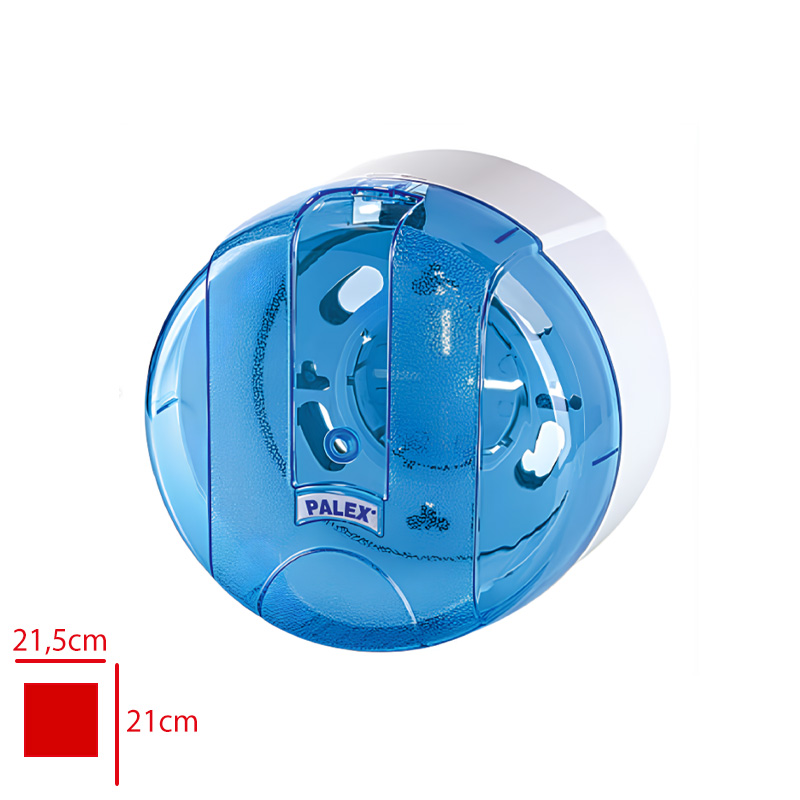 Palex Mini Tuvalet Kagıtlığı Şeffaf Mavi 3442-1