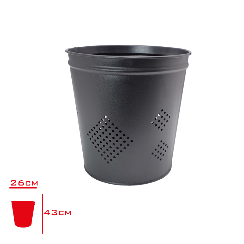 Palex Buro/Ofıs Çöp Kovası Delıkli 26 Cm 13 Lt 3700-1