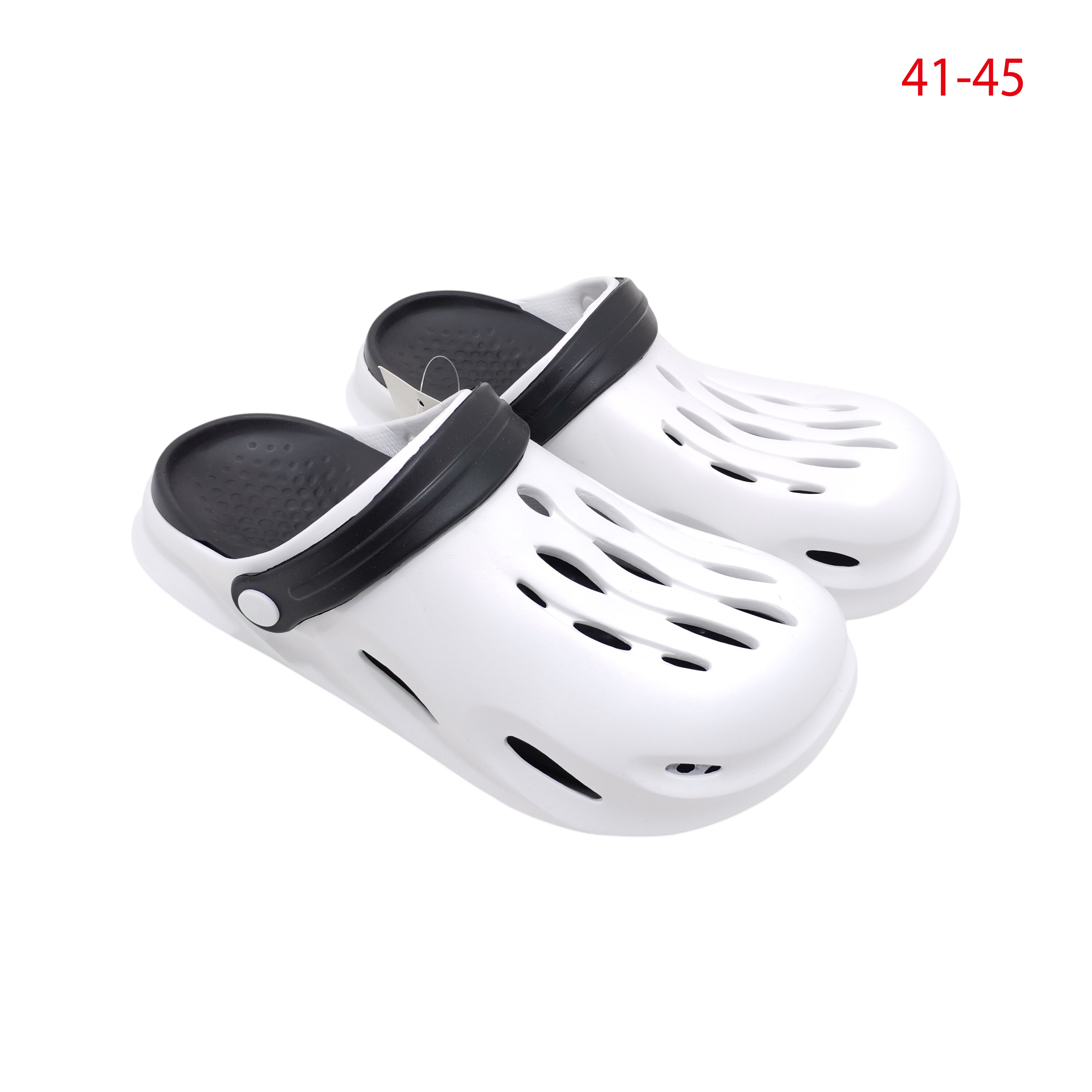 REX MERDANE TERLIK BEYAZ SIYAH GECMELI CROCS 41-45