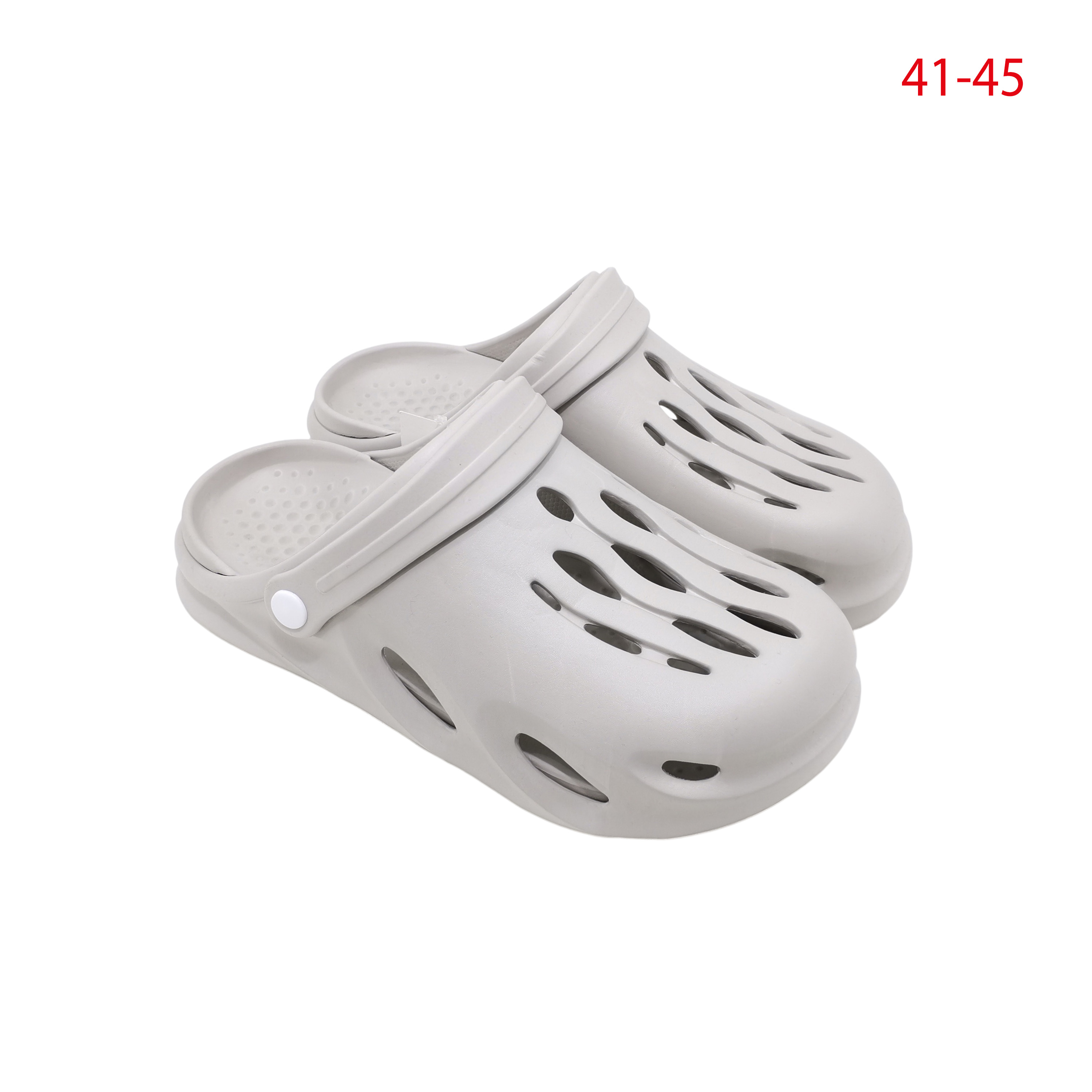 Rex Merdane Terlık Gri Gecmeli Crocs 41-45